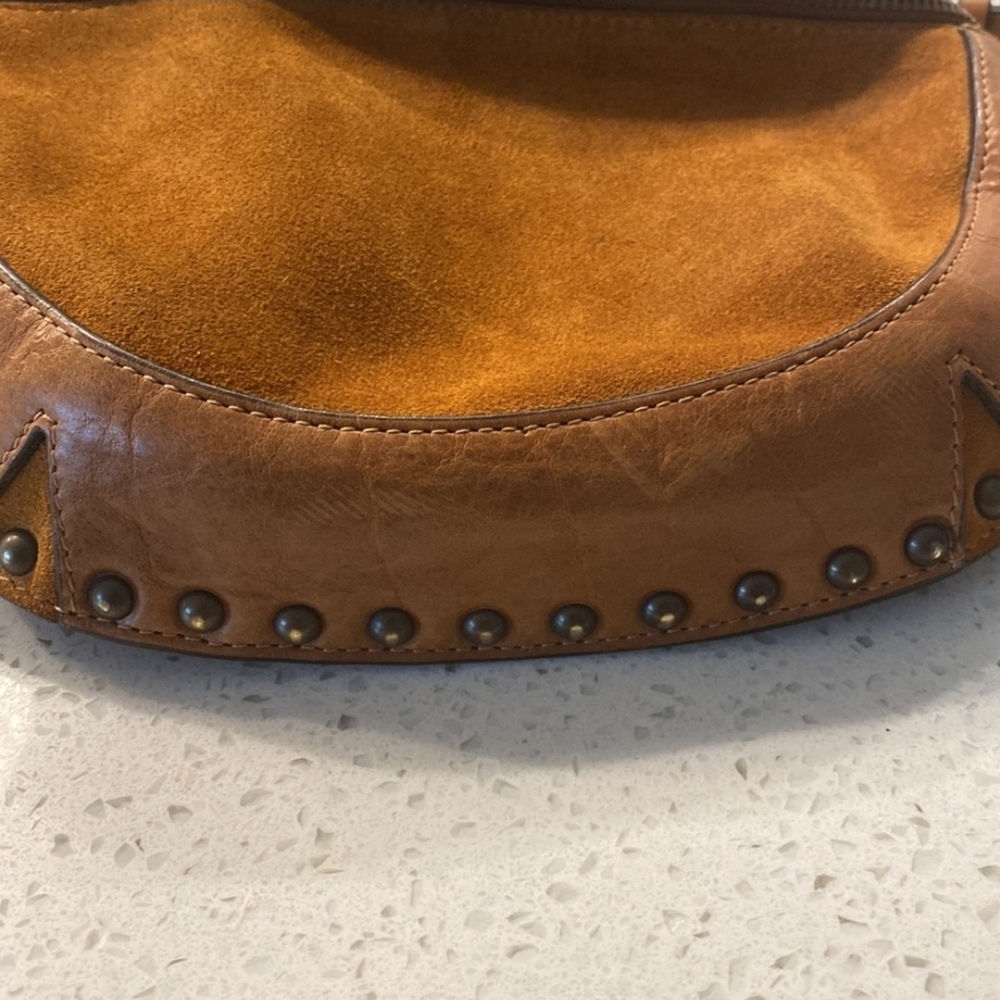 🌻 Sundance leather and suede belt or around the body bag, purse made in Italy. - Picture 10 of 15